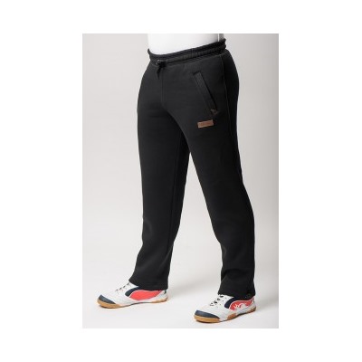 Спортивные брюки М-0250: Чёрный / Коричневый