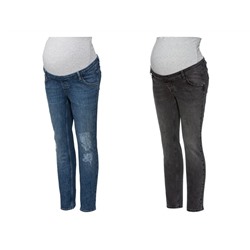 bellybutton Damen Boyfriend Umstands-Jeans, mit elastischem Überbauchbund