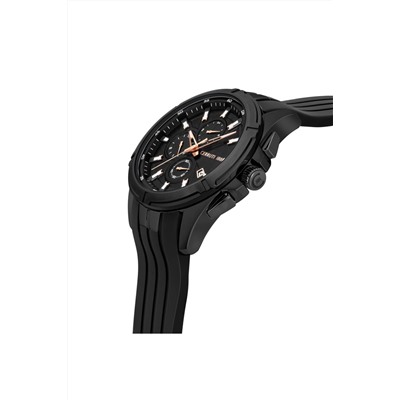 Reloj de cuarzo de silicona Turchino - Cronógrafo - Negro