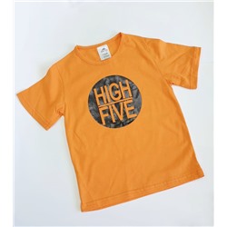 001 Футболка детская "high five", оранжевый