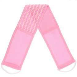 Мочалка для тела "ULTRAMARIN SAKURA", комбинированная, цвет розовый, 70*10см