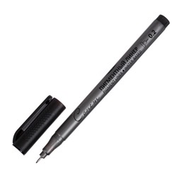 Ручка капиллярная для черчения ЗХК "Сонет" линер 0.2 мм, чёрный, 2341645