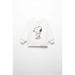 Mango Snoopy Cotton Sweatshirt