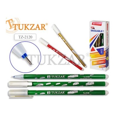 Ручка пиши-стирай  Tukzar  гелевая синяя 0,5мм цветной корпус, картонная упаковка 224527