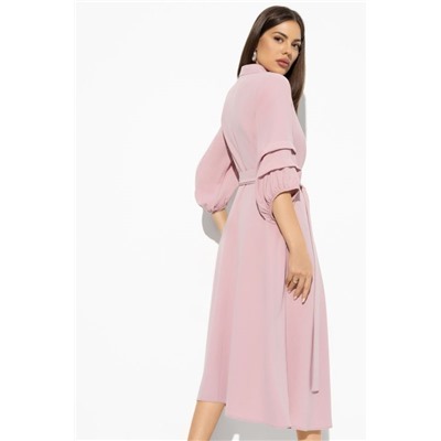 Платье розовое с карманами 50 размера