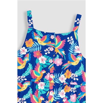 JoJo Maman Bébé Tropical Bird Playsuit