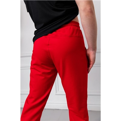 Спортивные брюки М-1216: Красный