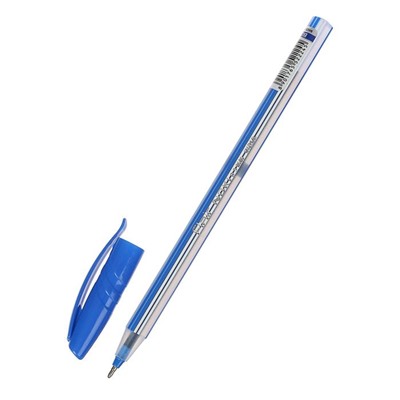 Ручка шариковая Flair Noki, полосатый корпус, узел-игла 0.5 мм, масляная основа., стержень синий