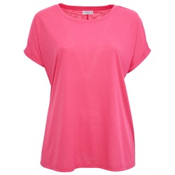 Pinkes T-Shirt
     
      Janina curved, Fledermausärmel