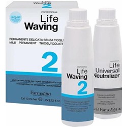 Farmavita life waving kit 2 набор химической завивки для ослабленных и обесцвеченных волос