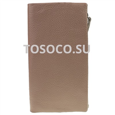 15 9918 khaki кошелек GENUINE LEATHER натуральная кожа 9x19x2