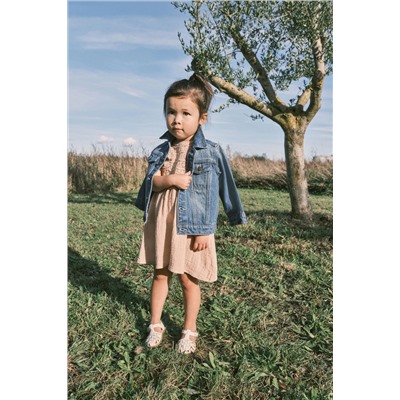 Neutral Crochet Flower Dress (3mths-7yrs)