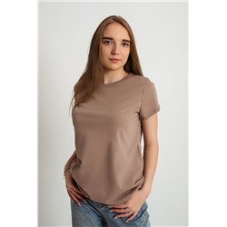 Женская футболка приталенная бежевая / Life Style