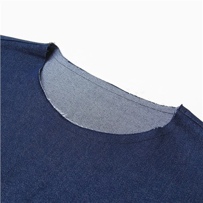 Футболка женская оверсайз MINAKU: Jeans Collection  цвет синий, р-р 42