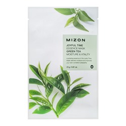 [MIZON] Тканевая маска для лица ЭКСТРАКТ ЗЕЛЕНОГО ЧАЯ Joyful Time Essence Mask Green Tea, 23 г