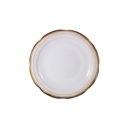 Тарелка закусочная Pompeia кремовая, 22,5 см, 58980