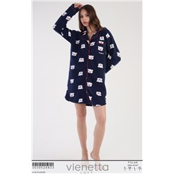 303052 халат-рубашка женский флис Vienetta