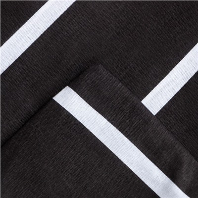 Постельное бельё Этель 1.5сп Black stripes 143х215 см,150х214 см, 70х70 см-2 шт, 100% хлопок,поплин