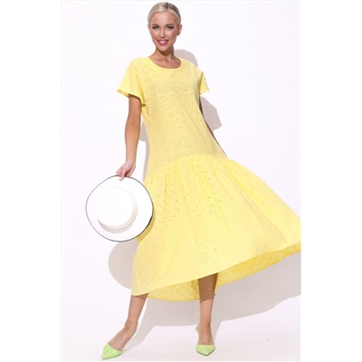 Платье Эльза  Тонкие чувства шитье лимон