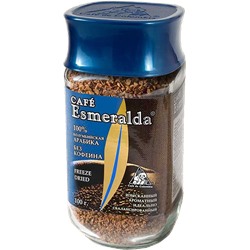 Cafe Esmeralda. Cafe Esmeralda без кофеина 100 гр. стекл.банка