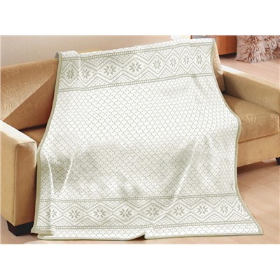 Плед cotton Rajtex 150*200 Снежинка белая 1710a