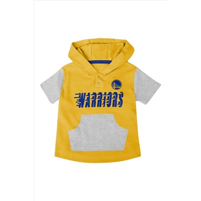 Fanatics Yellow NBA Golden State Warriors Bank Shot Creeper Short & T-Shirt Set