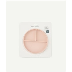 MUSHIE
ASSIETTE ROSE 3 COMPARTIMENTS EN SILICONE POUR BÉBÉ