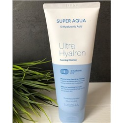 Очищающая пенка для лица Missha Super Aqua Ultra Hyalron Cleansing Foam