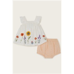 Monsoon Natural Newborn Dresses Set