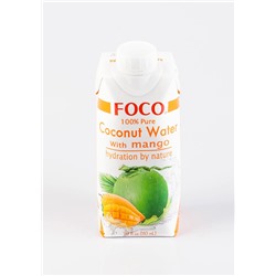 FOCO Кокосовая вода с соком манго 330 мл Tetra Pak