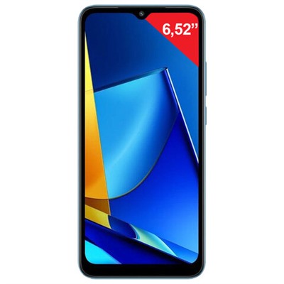 Смартфон XIAOMI POCO C51, 2 SIM, 6,52", 4G (LTE), 8+0,3 Мп, 2/64 ГБ, синий, MZB0F0BRU