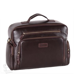 Портфель мужской кожаный 4226-1G brown Allan Marco