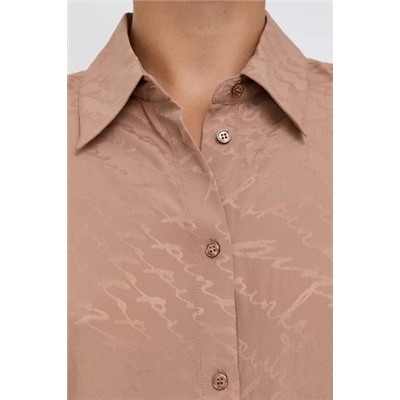 Camisa de seda - Beige