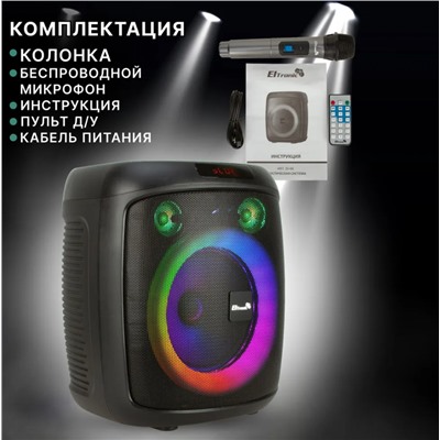 Колонка 08" (20-68 DANCE BOX) динамик 1шт/8" ELTRONIC с TWS