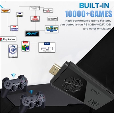 Эмулятор M8II PS1, Dendy, Sega, Nintendo. Game Stick 64 GB, HDMI 4K, 15000 Игр  big size