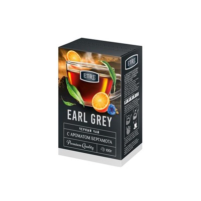 «ETRE», чай Earl Grey черный листовой с бергамотом, 100 г