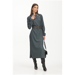 Платье Niv Niv Fashion 3128/1 серый хаки