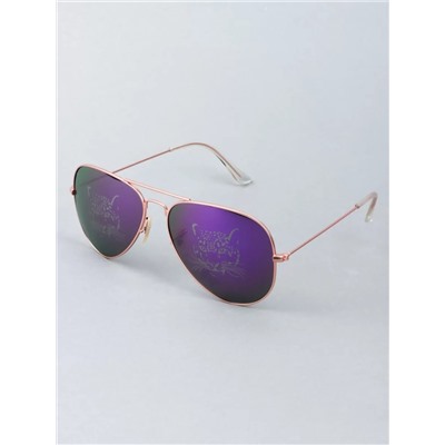 Солнцезащитные очки  8817 золотистые фиолетовые