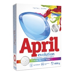 April Стиральный порошок Evolution color protection Автомат 400г
