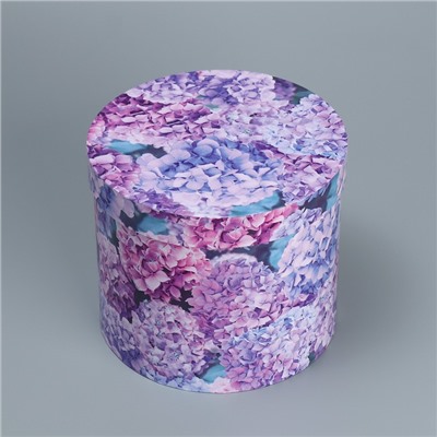 Набор шляпных коробок для цветов 4 в 1, упаковка подарочная, «Лаванда», 14 х 13 см - 20 х 17,5 см