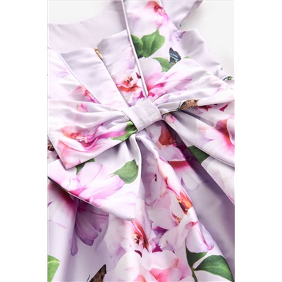 Baker by Ted Baker Lilac Purple Floral Satin Dress