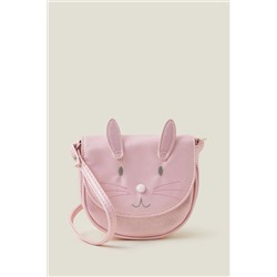 Accessorize Girls Pink Bunny Cross-Body Bag