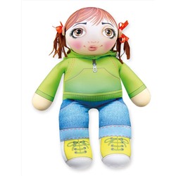 Антистрессовая игрушка Кукла Женя (53*26*14) (арт.14аси27ив)