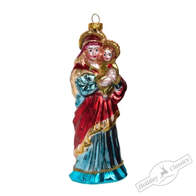 Дева Мария с младенцем (стекло) 5х5,7х15,3 см