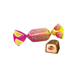 Конфеты помадные Melory «Лимонный курд с клубникой» (упаковка 0,5 кг)