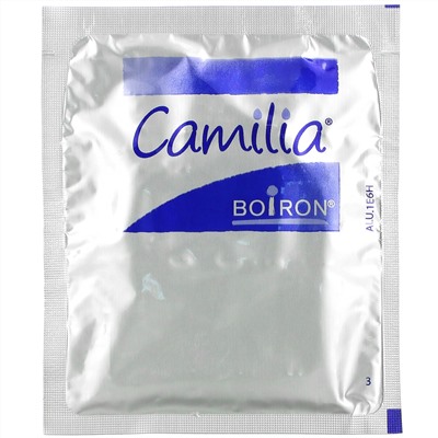 Boiron, Camilia, средство для снятия боли при прорезывании зубов, для младенцев от 1месяца и старше, 15заранее отмеренных жидких доз, 1мл (0,34жидк.унций) каждая