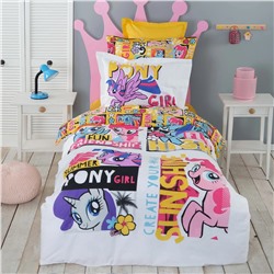 My Little Pony от Karaca Home Летний комплект из 100% хлопка с одним пододеяльником