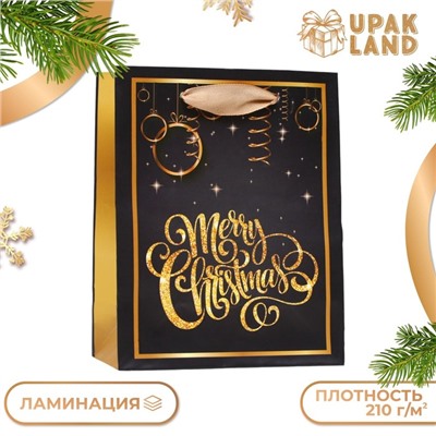 Пакет ламинированный "Волшебный Merry Christmas" 11,5 х 14,5 х 6 см