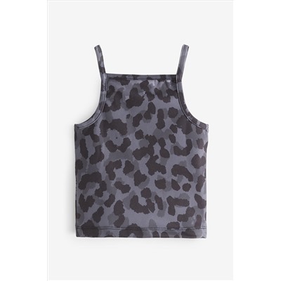 Hype. Kids Mono Leopard Print Blue Cami