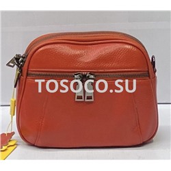 068-2 orange сумка Wifeore натуральная кожа 16х20х7